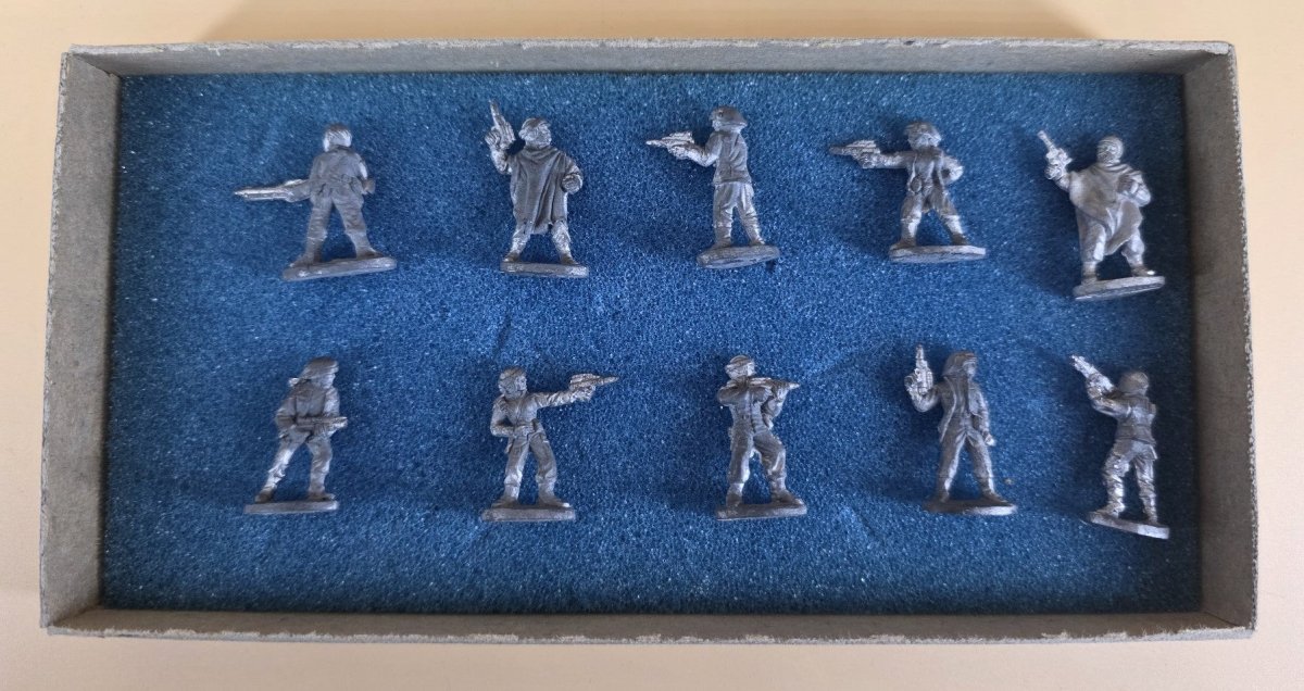 West End Games 1990 Star Wars Rebel Troopers Adventure Set - 10 Piece 25mm Metal Figures in Box - Mega Cash Sydney