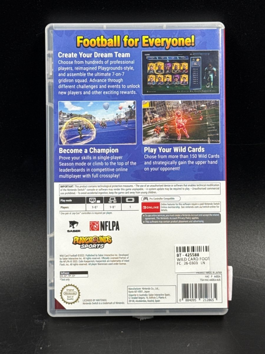 Wild Card Football Nintendo Switch Game - Mega Cash Sydney