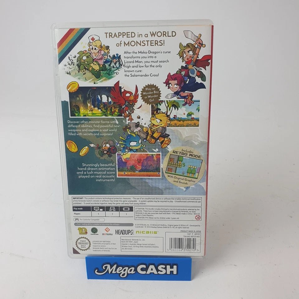 Wonder Boy: The Dragon's Trap - Nintendo Switch Game - Mega Cash Sydney