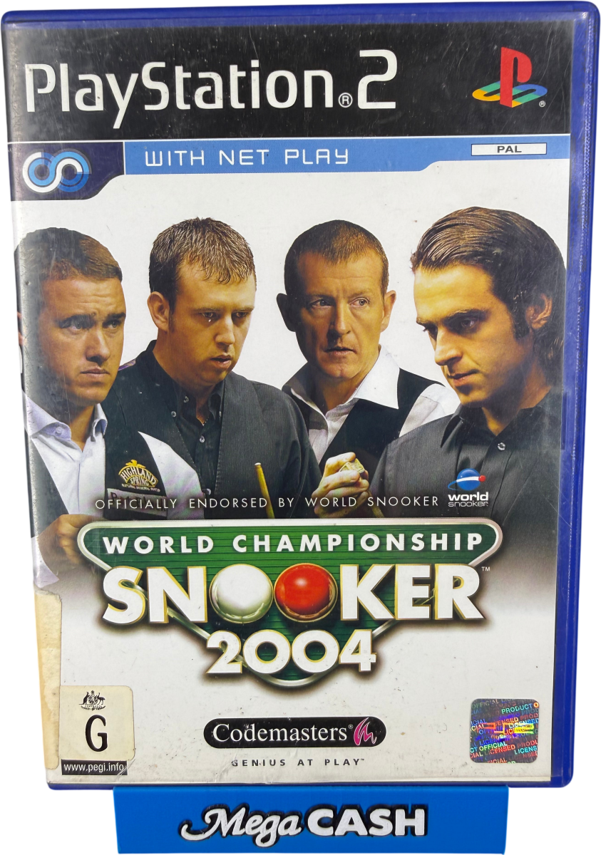 World Championship Snooker 2004 - PlayStation 2/PS2 Game - Mega Cash Sydney