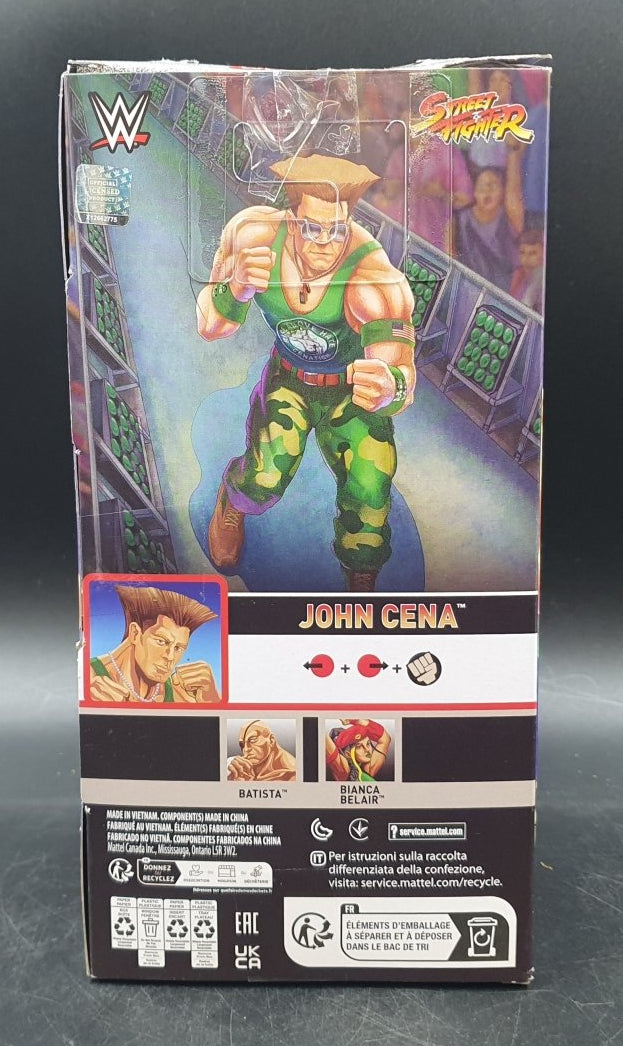 WWE X Street Fighter Elite Collection John Cena as Guile 6 inch Action Figure - Mega Cash Sydney