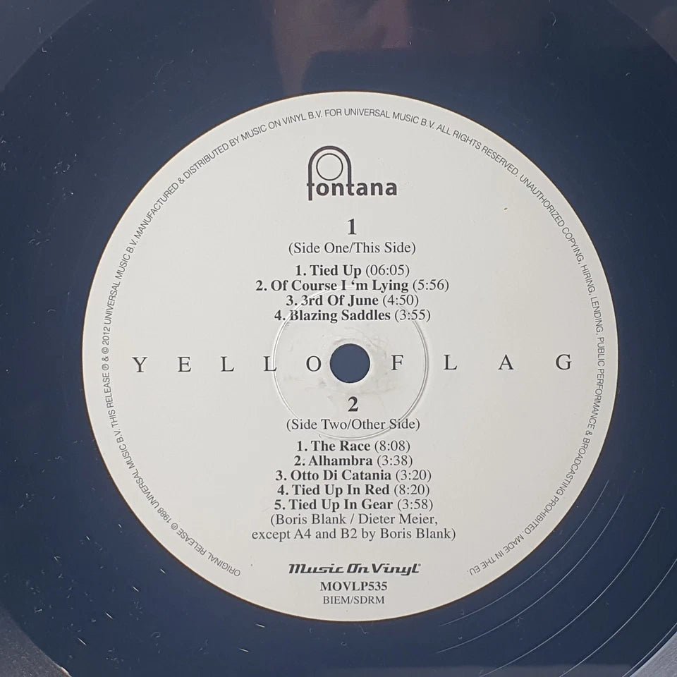 YELLO - "Flag" - LP RECORD - Music on Vinyl – MOVLP535 - Mega Cash Sydney