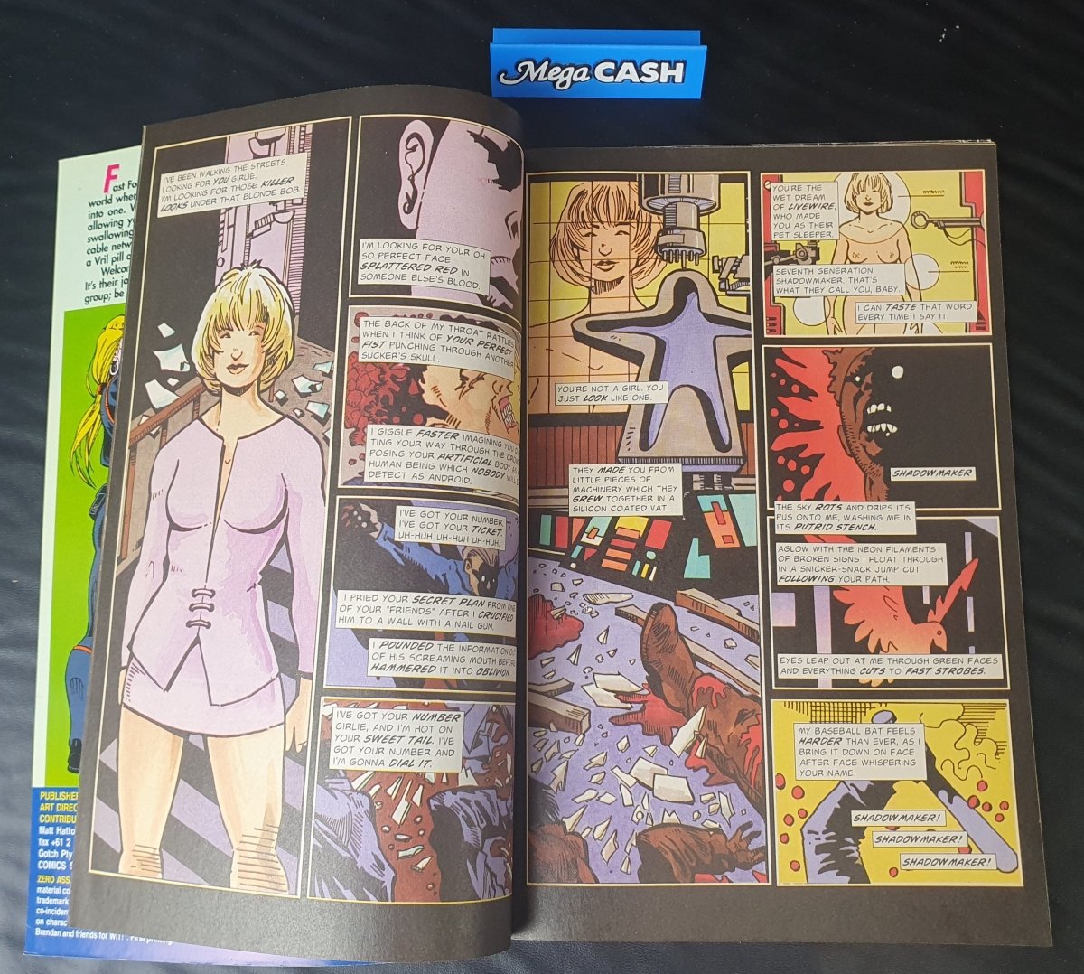 ZERO ASSASSIN - Australian Comic - Volume 1 Issue  3 - 1995 - Mega Cash Sydney